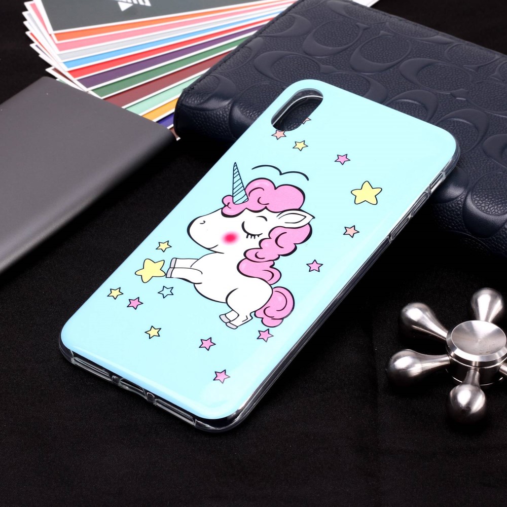 Husa iPhone XR, Luminous Patterned, Unicorn thumb
