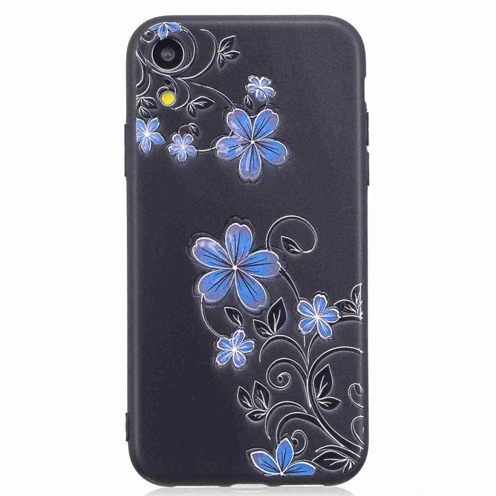 Husa iPhone XR, Printing Embossed, Beautiful Flowers thumb