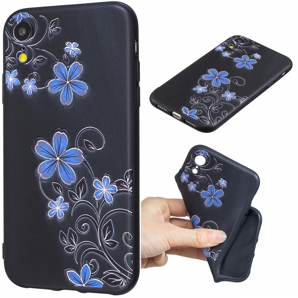 Husa iPhone XR, Printing Embossed, Beautiful Flowers thumb