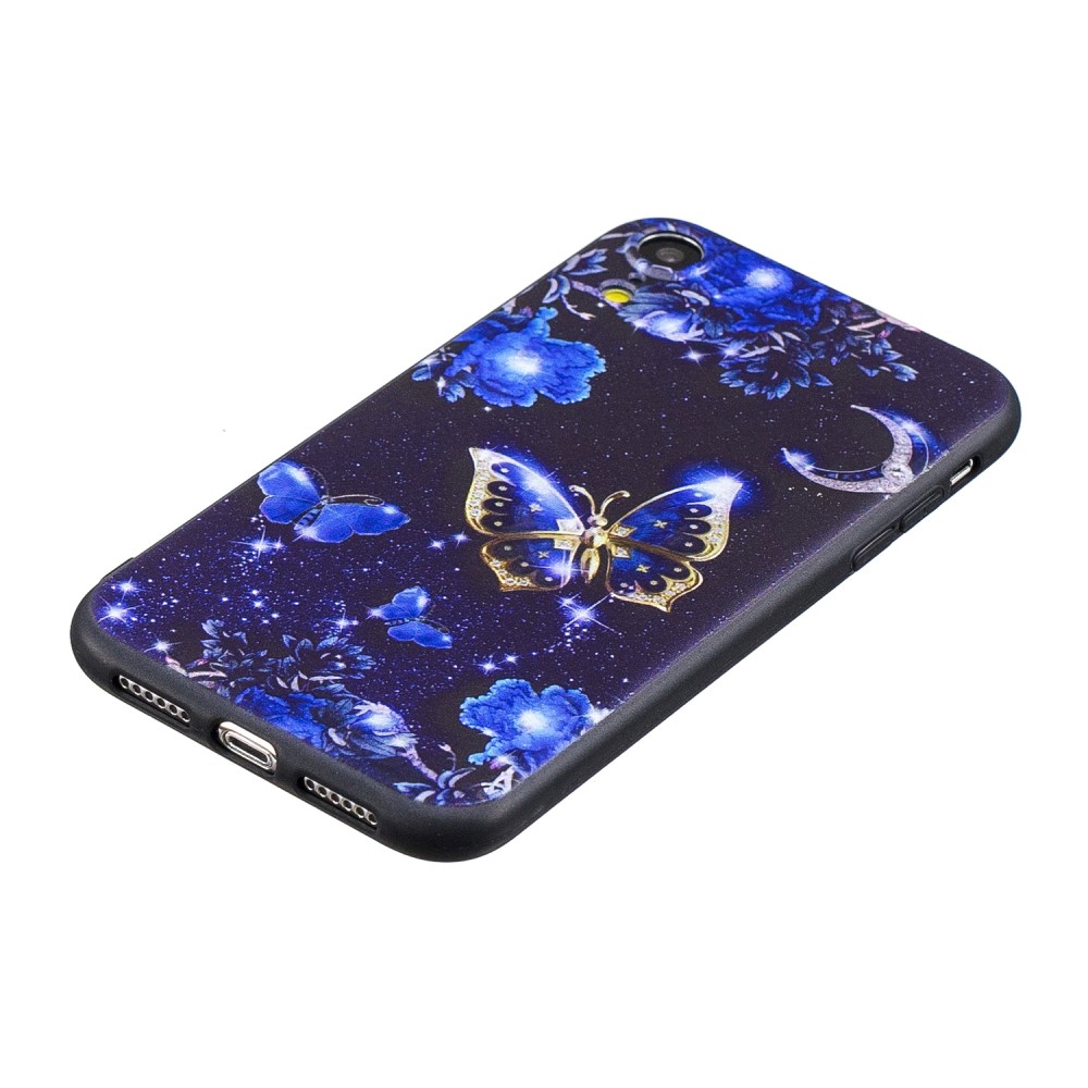 Husa iPhone XR Printing Embossed Blue Butterfly thumb