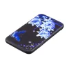 Husa iPhone XR, Printing Embossed, Blue Flower