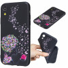 Husa iPhone XR Printing Embossed Flower and Butterfly