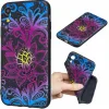 Husa iPhone XR, Printing Embossed, Flowers Pattern