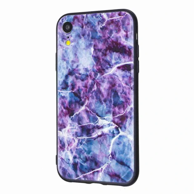 Husa iPhone XR Printing Embossed Marble Texture