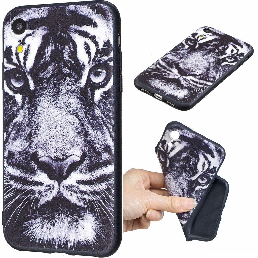 Husa iPhone XR 6.1'' Printing Embossed Tiger thumb