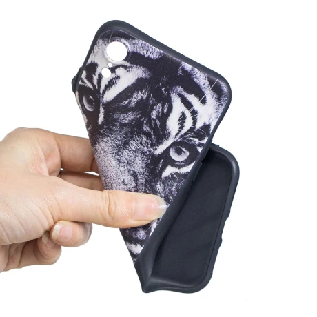 Husa iPhone XR 6.1&#039;&#039; Printing Embossed Tiger