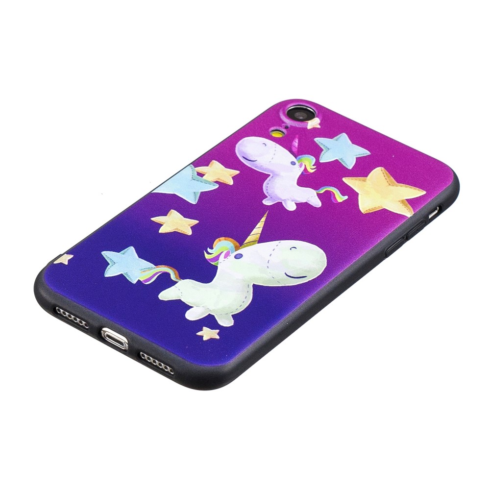 Husa iPhone XR Printing Embossed Unicorn and Star thumb