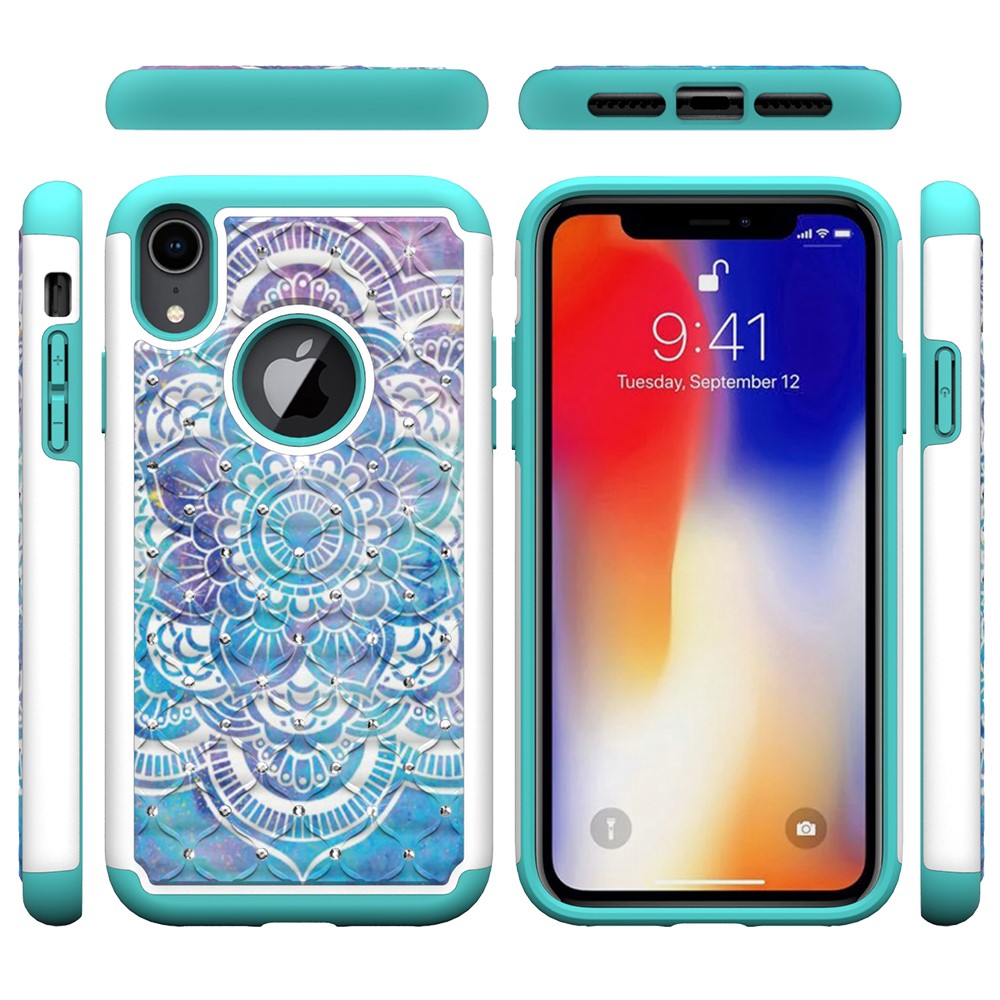 Husa iPhone XR Printing Rhinestone - Mandala Flower thumb