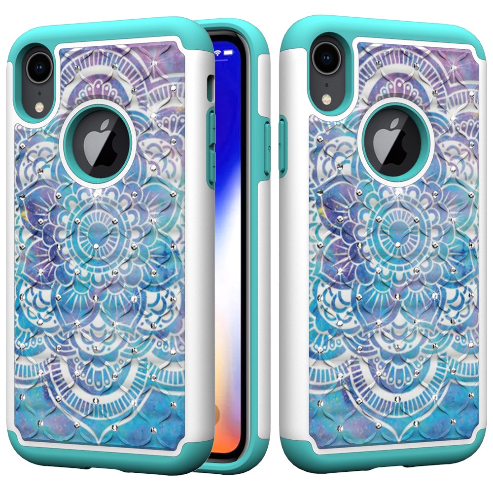 Husa iPhone XR Printing Rhinestone - Mandala Flower thumb