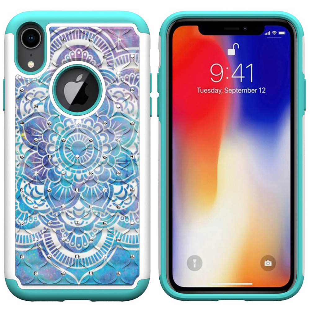 Husa iPhone XR Printing Rhinestone - Mandala Flower thumb