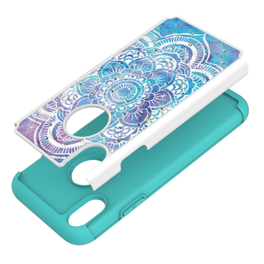 Husa iPhone XR Printing Rhinestone - Mandala Flower thumb