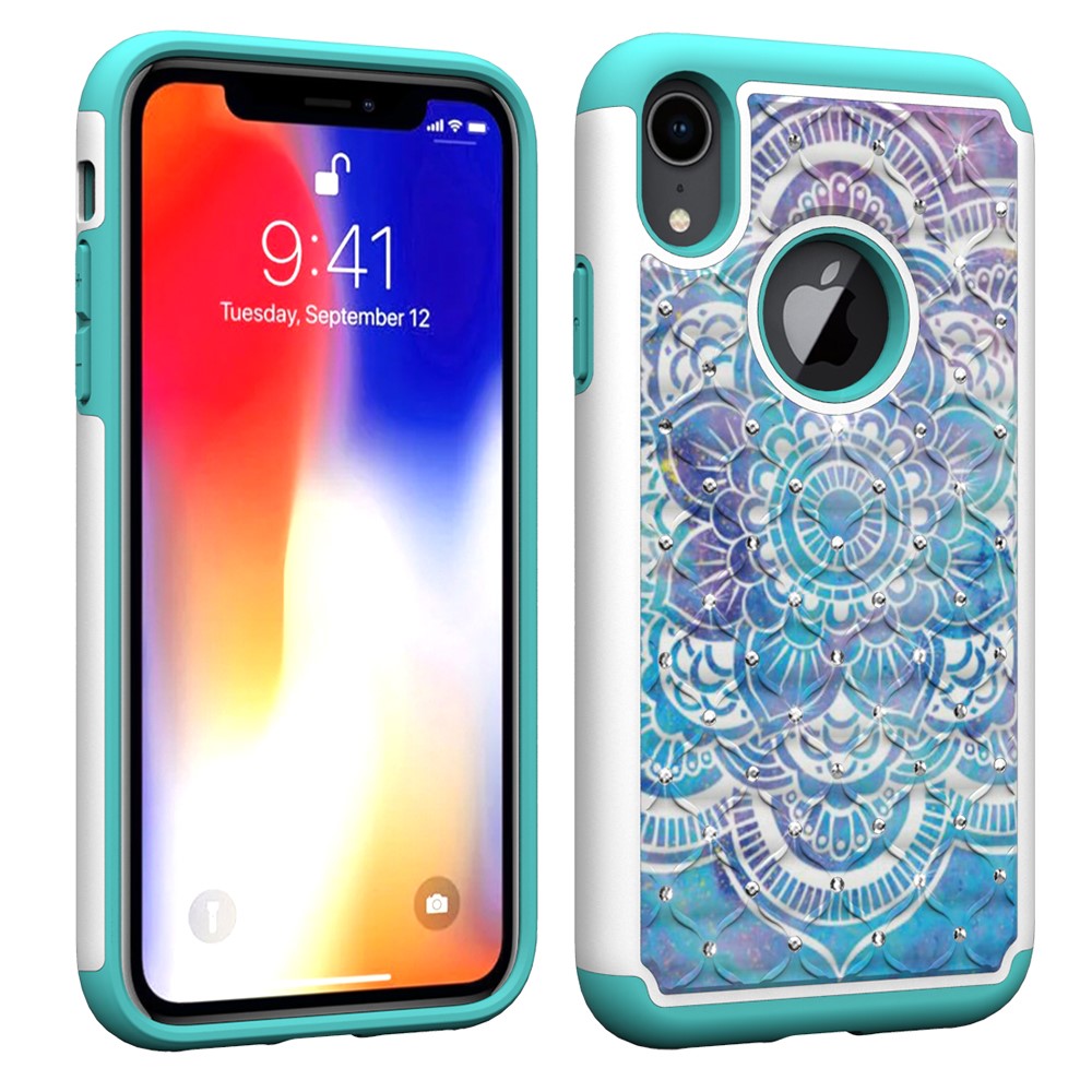 Husa iPhone XR Printing Rhinestone - Mandala Flower thumb