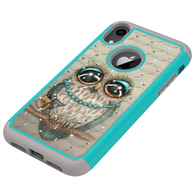 Husa iPhone XR 6.1&#039;&#039; Printing Rhinestone - Owl