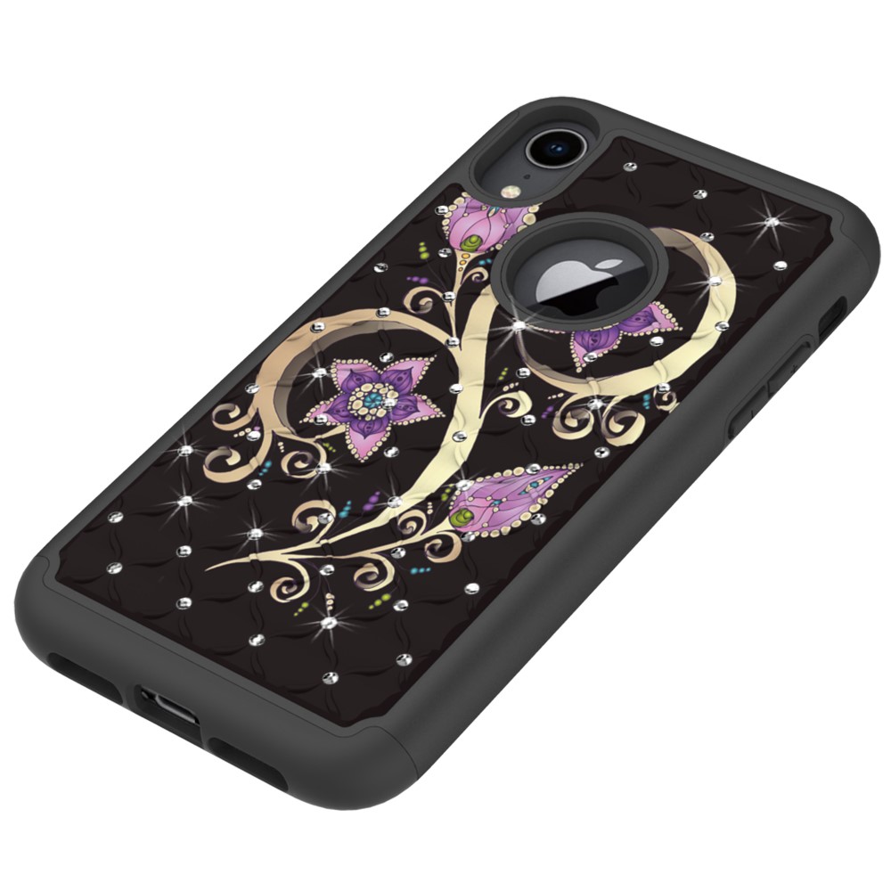 Husa iPhone XR Printing Rhinestone - Vivid Flower thumb