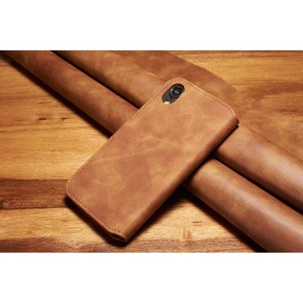 Husa iPhone XR Retro Style Leather, Dg.Ming Maro