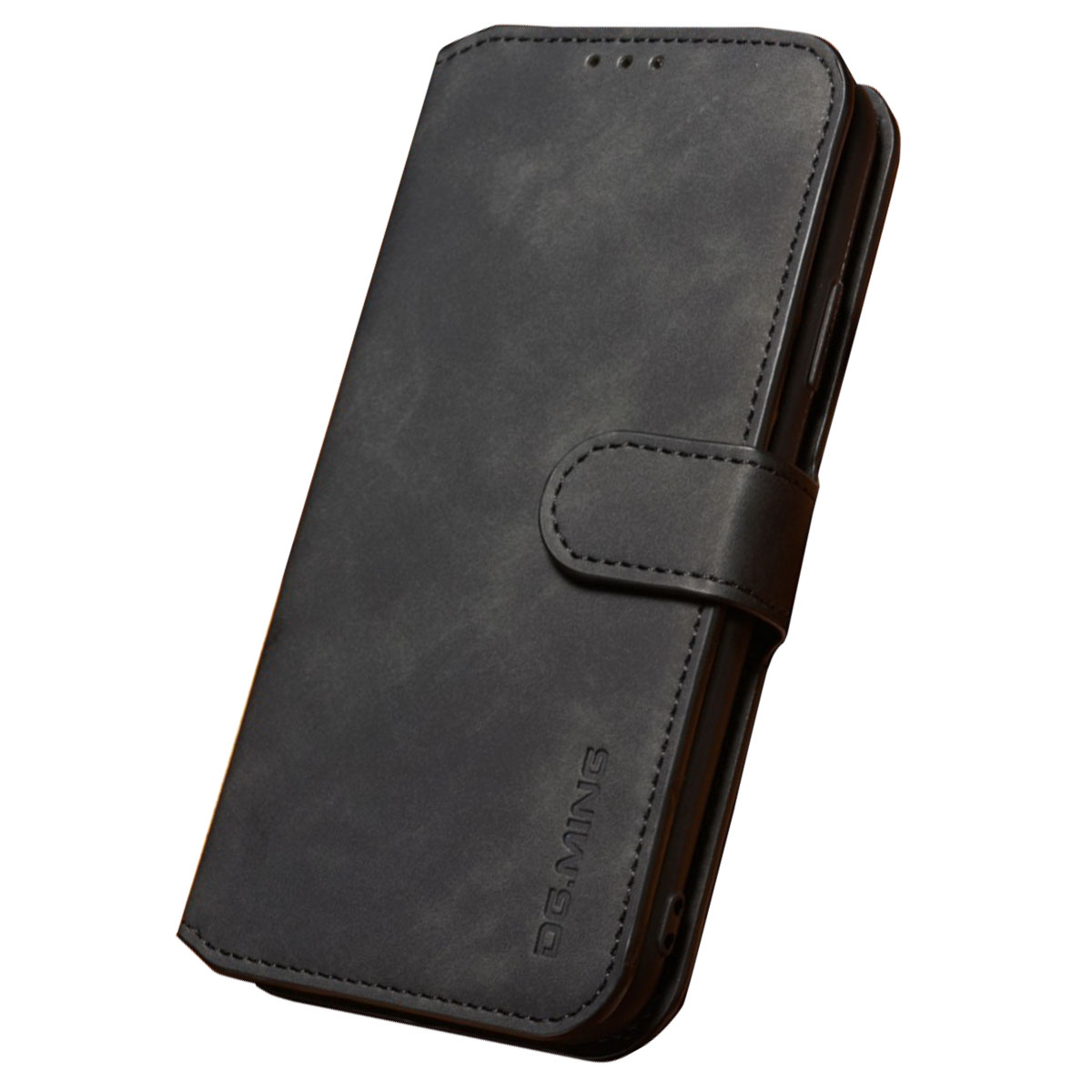 Husa iPhone XR Retro Style Leather, Dg.Ming Neagra thumb