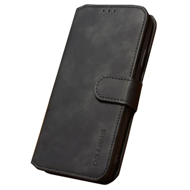 Husa iPhone XR Retro Style Leather, Dg.Ming Neagra