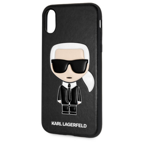 Husa Iphone Xr Karl Lagerfeld Hard Case Pu Neagra