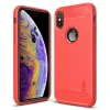 Husa iPhone XS Carbon Fiber Mofi, Rosie