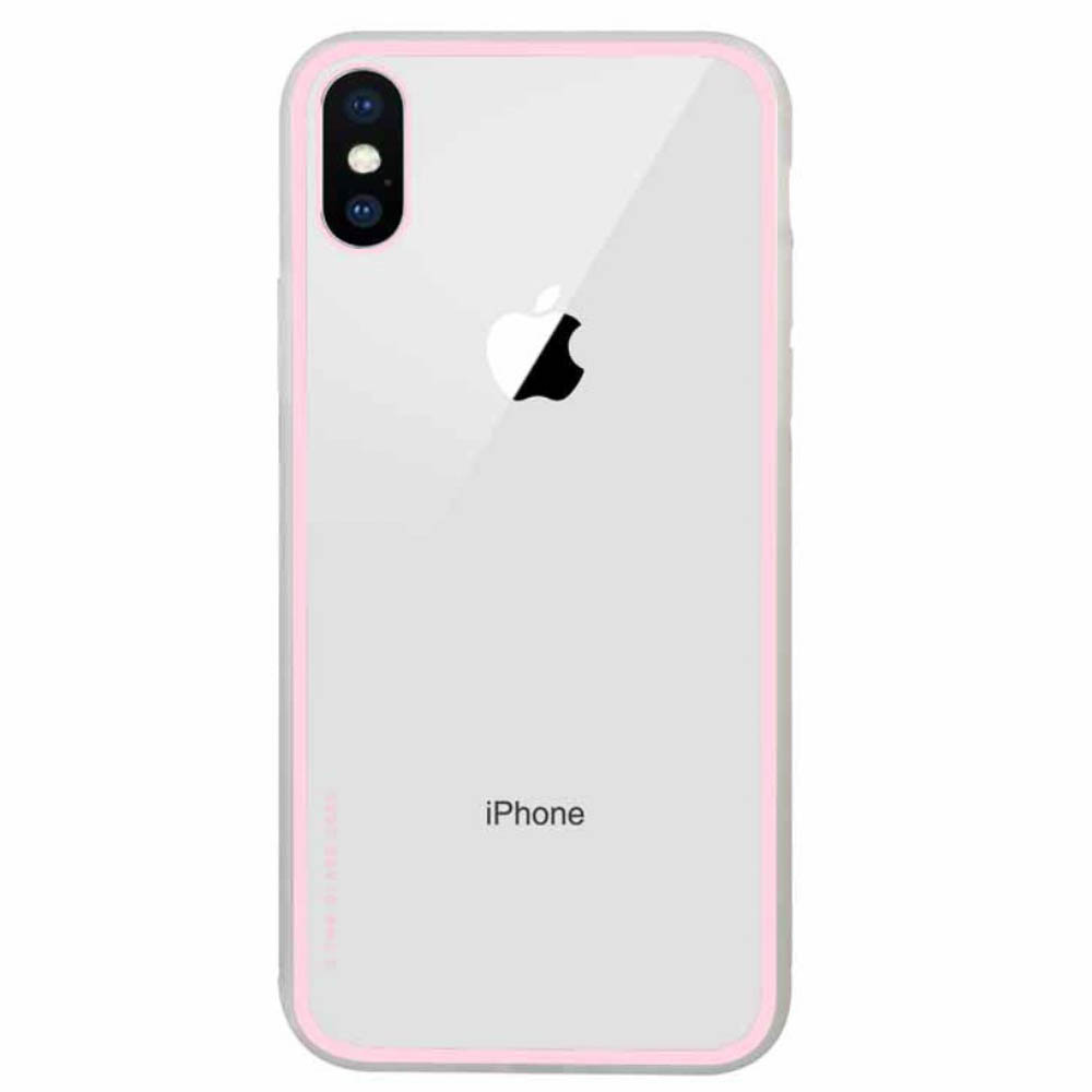 Husa iPhone XS 5.8'', Clear NXE, Roz thumb