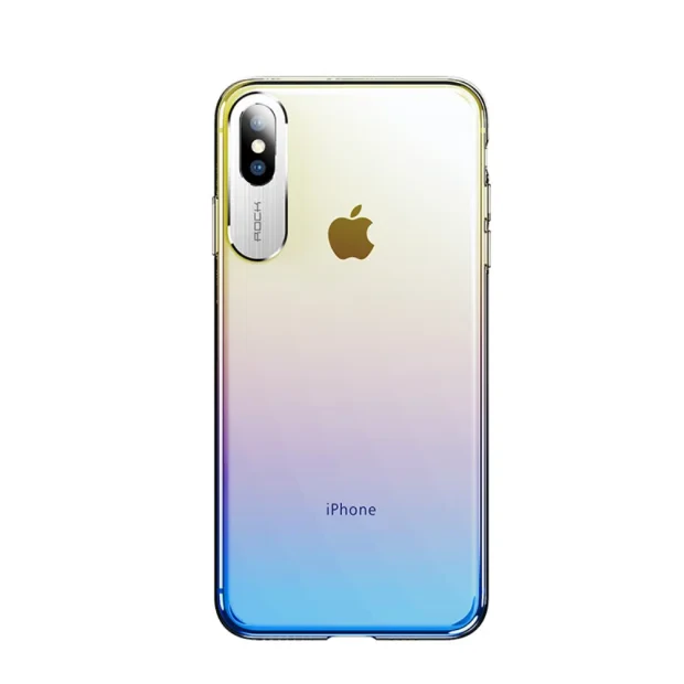 Husa iPhone Xs Rock Aluminium Albastra