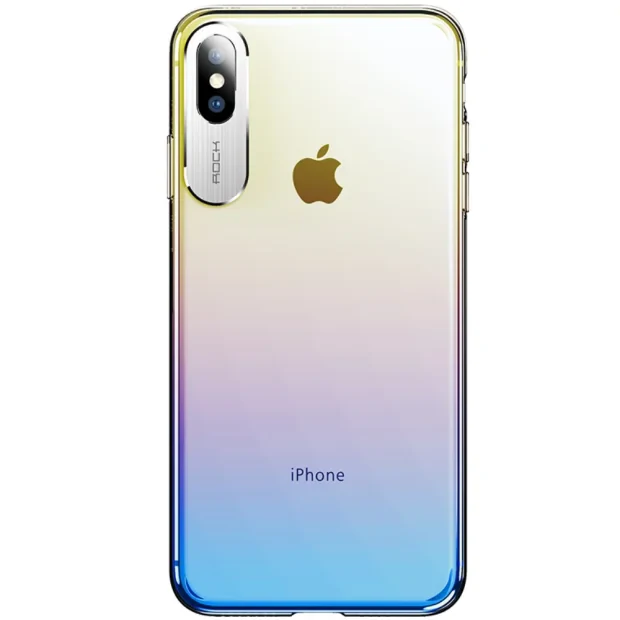 Husa iPhone Xs Rock Aluminium Albastra