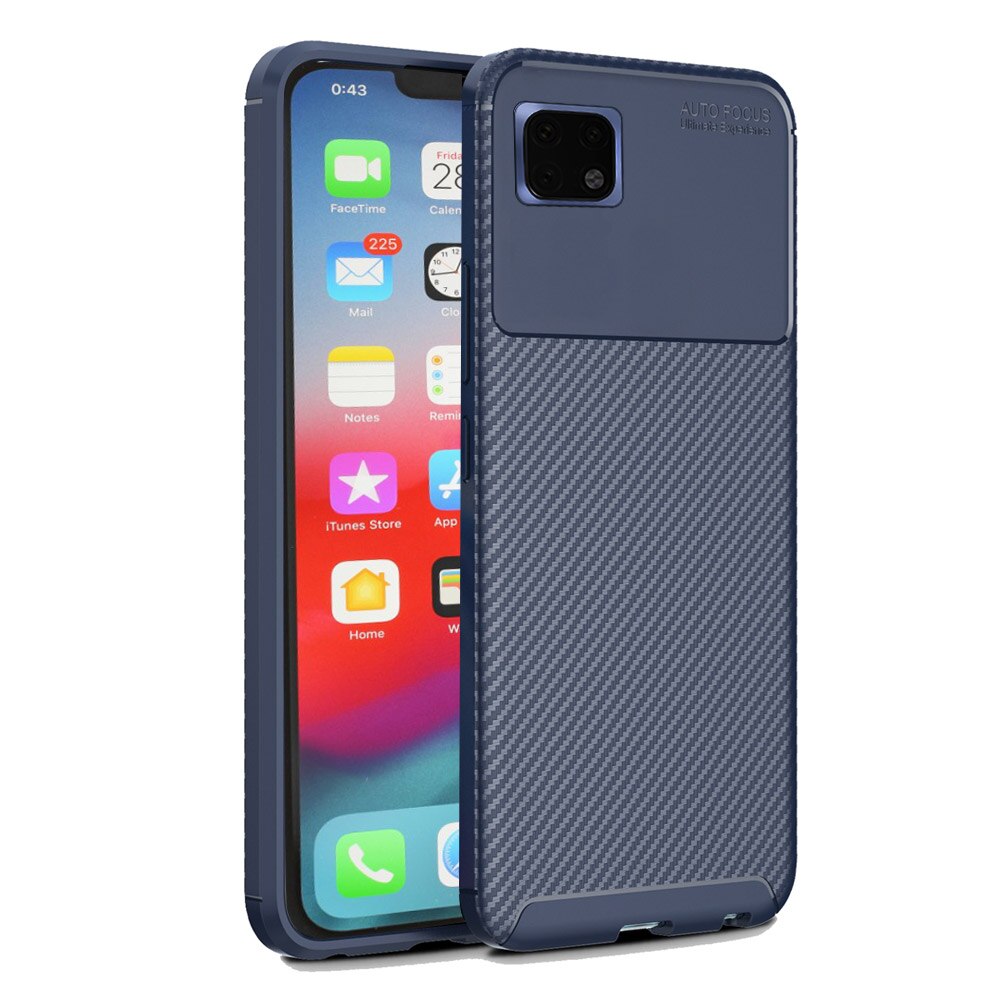 Husa  iPhone XS Max Beetle Series Carbon Fiber, Albastra thumb