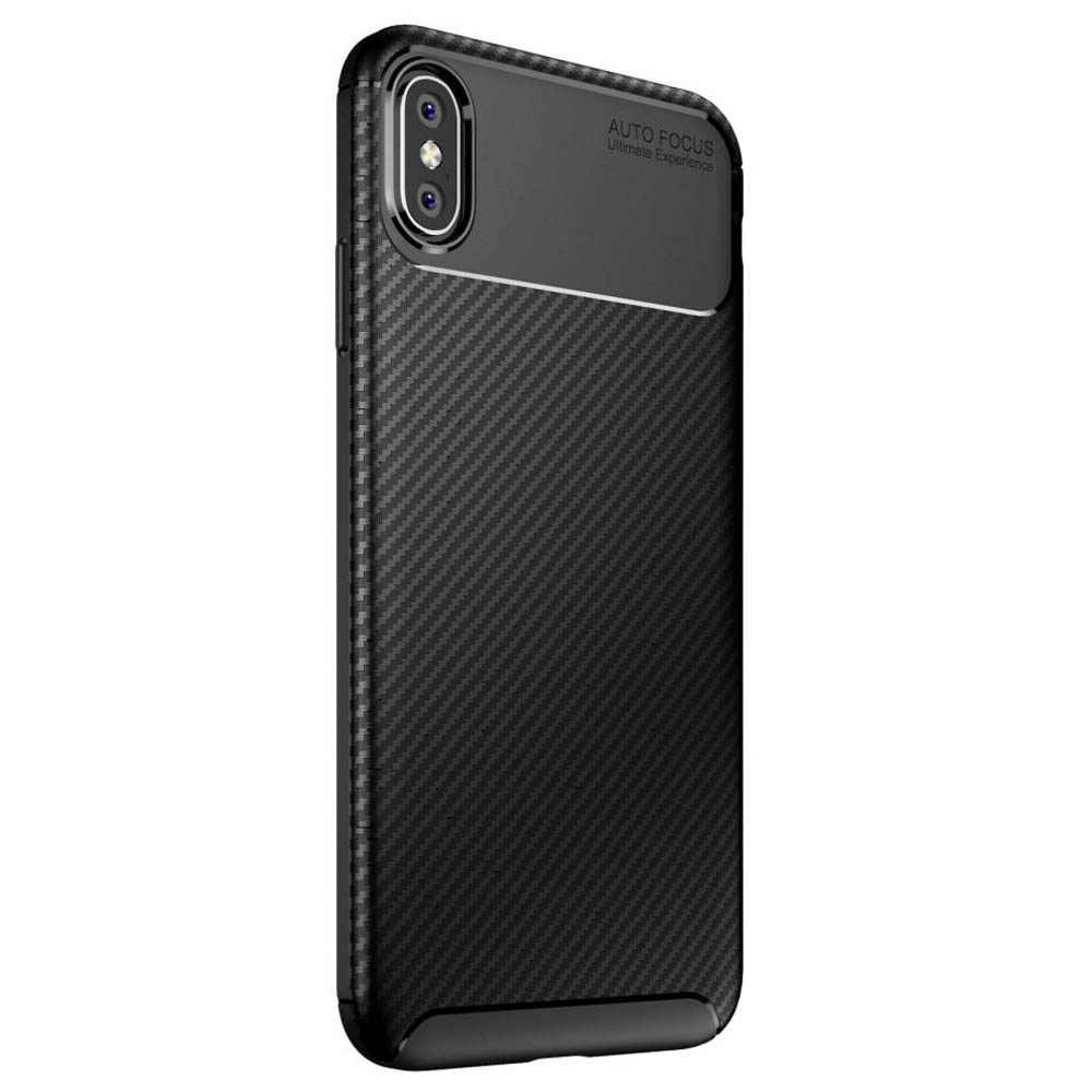 Husa iPhone XS Max, Beetle Series Carbon Fiber, Neagra thumb