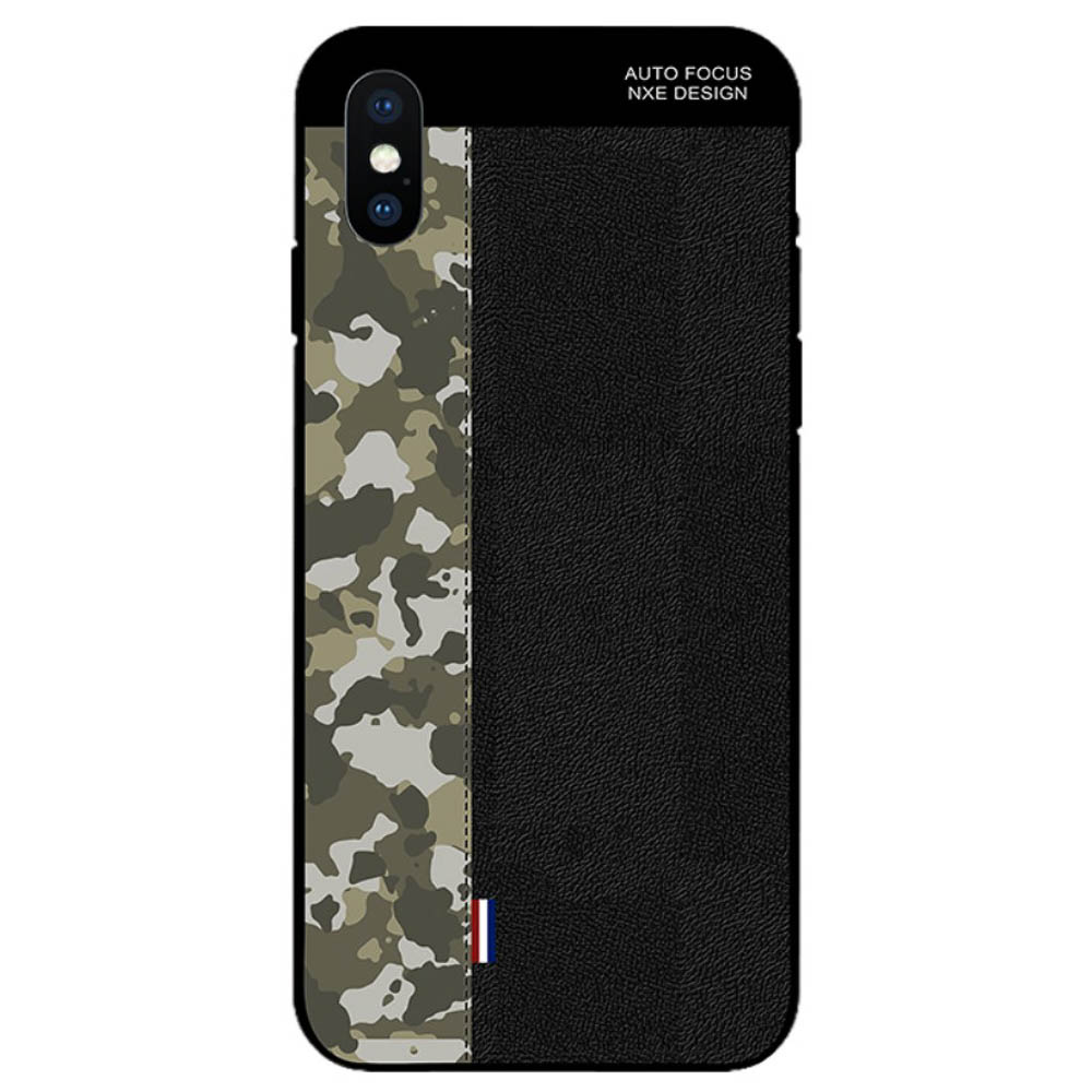 Husa iPhone XS Max Camouflage Pattern NXE, Neagra thumb