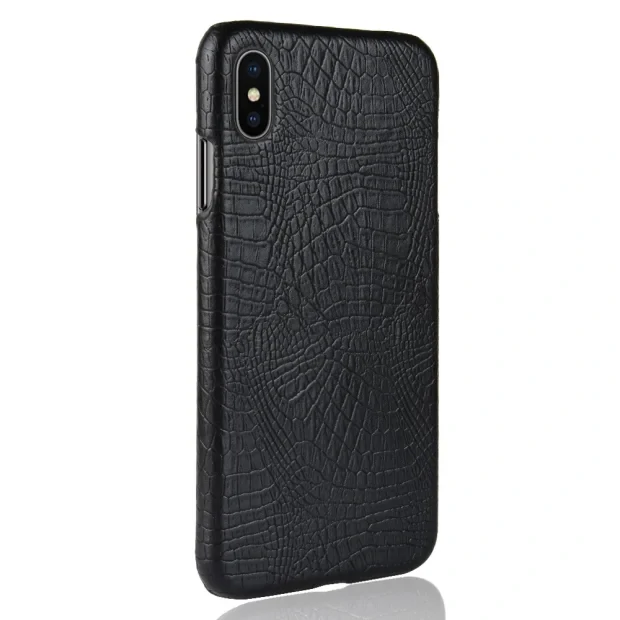 Husa iPhone XS Max 6.5&#039;&#039; Crocodile Texture Neagra