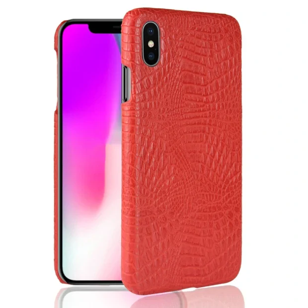 Husa iPhone XS Max 6.5&#039;&#039; Crocodile Texture Rosie