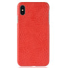 Husa iPhone XS Max 6.5&#039;&#039; Crocodile Texture Rosie