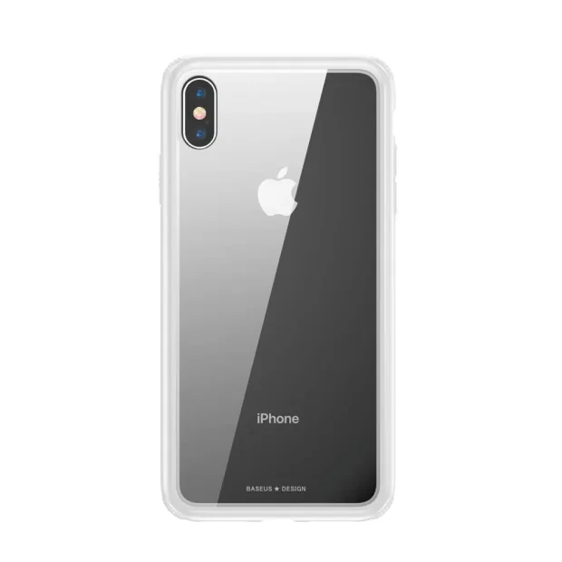 Husa iPhone XS Max Glass, Baseus Alba