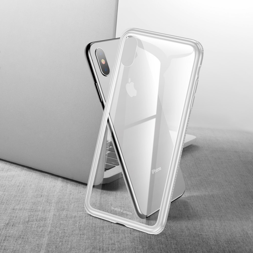 Husa iPhone XS Max Glass, Baseus Alba thumb