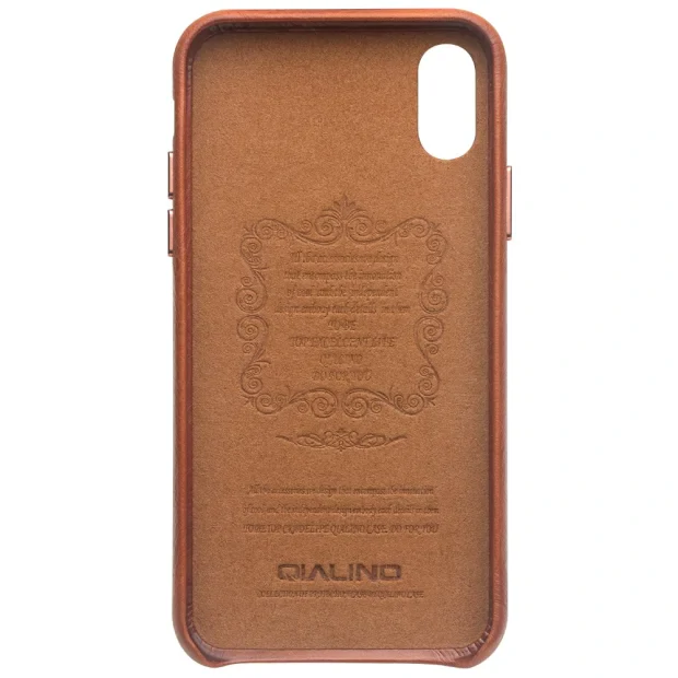 Husa iPhone XS Max 6.5&#039;&#039; Leather Back Case Qialino Maro