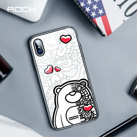 Husa iPhone XS Max Pattern Printing Rock, Machine