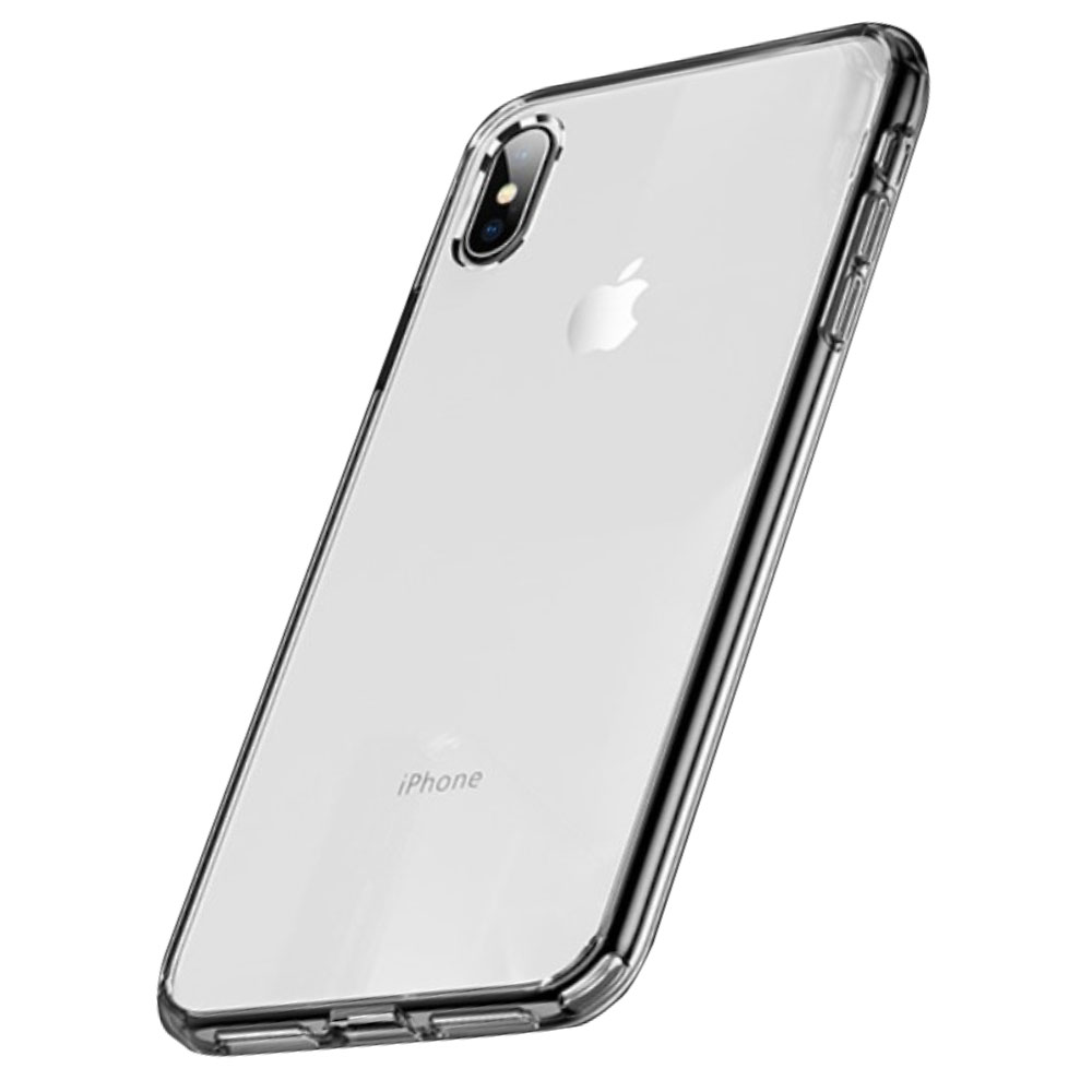 Husa iPhone XS Max, Pure Series, Rock, Transparenta thumb