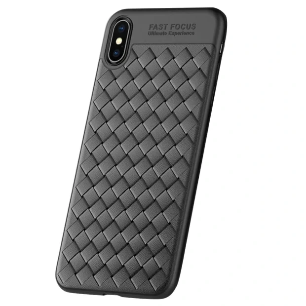 Husa iPhone XS Max Woven Textue, Usams Neagra