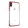 Husa iPhone XS Max Shining Series, Argintie, Rosie