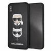 Husa iPhone XS Max Karl Lagerfeld &amp; Choupette Hard Case PU Negru