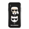 Husa iPhone XS Max Karl Lagerfeld &amp; Choupette Hard Case PU Negru