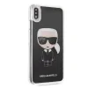 Husa iPhone XS Max, Karl Lagerfeld, Liquid Neagra