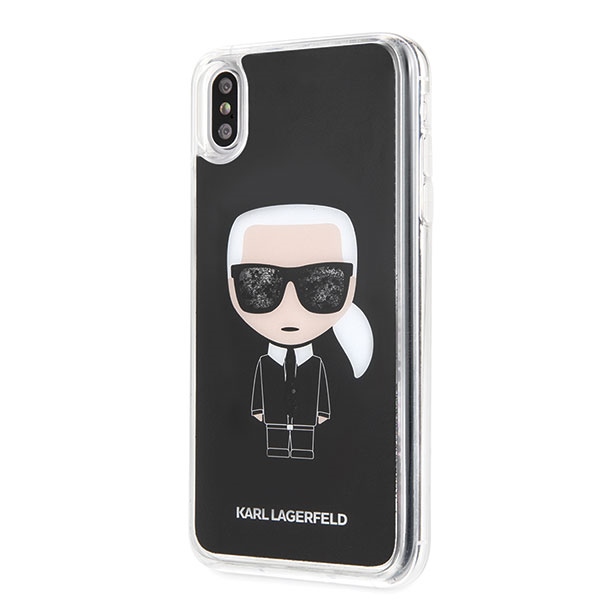 Husa iPhone XS Max, Karl Lagerfeld, Liquid Neagra thumb