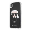 Husa iPhone XS Max, Karl Lagerfeld, Liquid Neagra