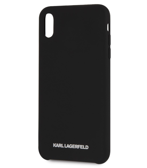 Husa iPhone XS Max Karl Lagerfeld Silver Logo thumb