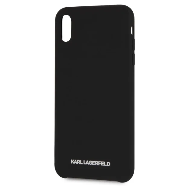 Husa iPhone XS Max Karl Lagerfeld Silver Logo