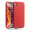 Husa iPhone XS Max Leather Back Case Qialino Rosu