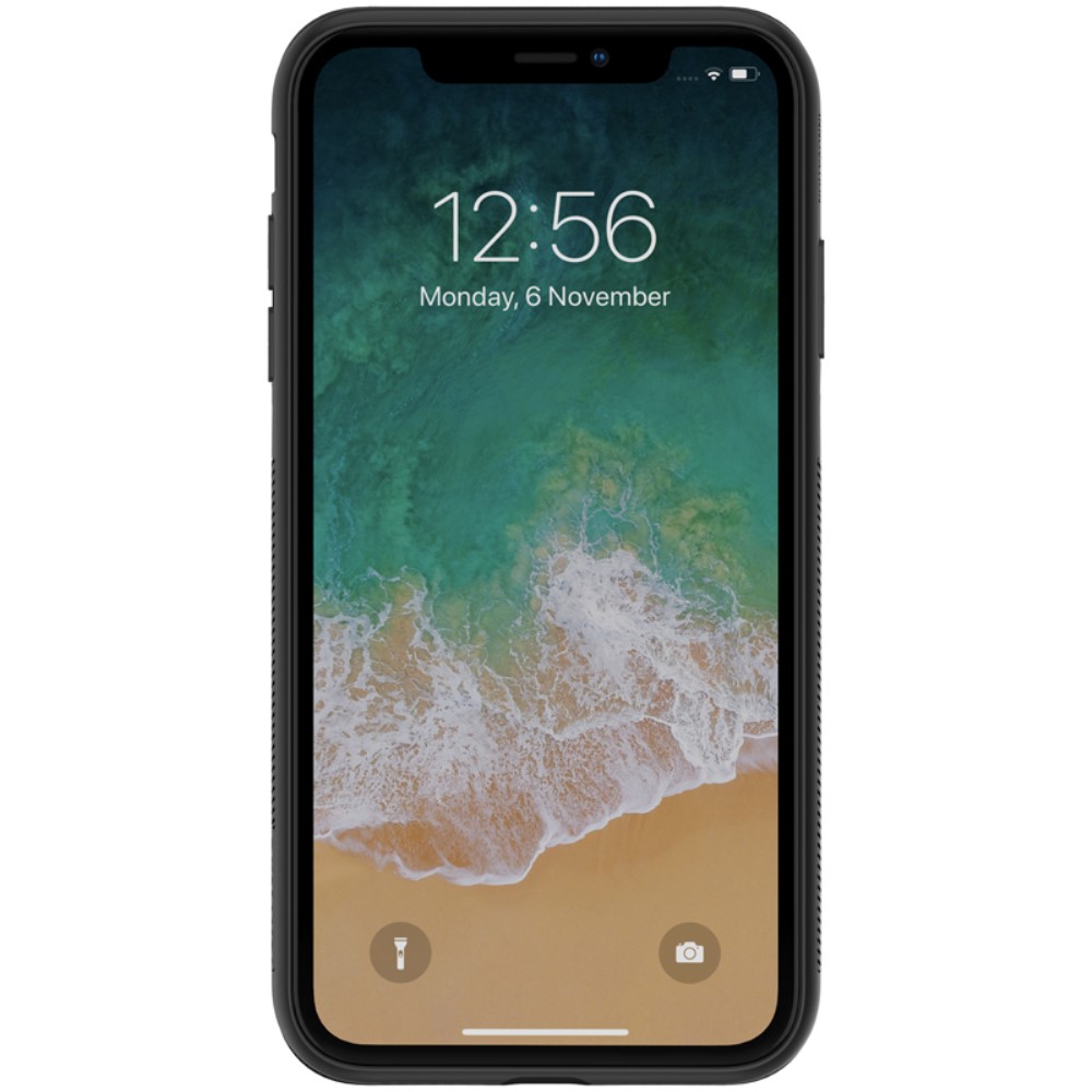 Husa iPhone XS Max Synthetic Fiber Negru Nillkin thumb