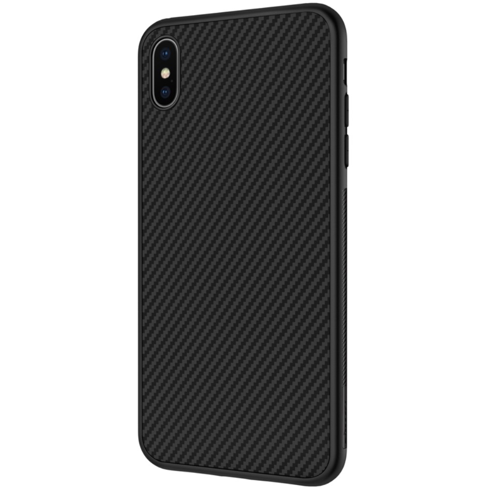 Husa iPhone XS Max Synthetic Fiber Negru Nillkin thumb