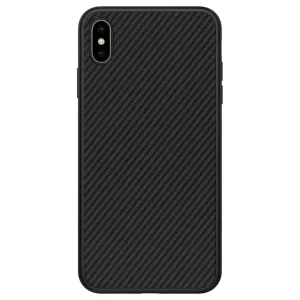 Husa iPhone XS Max Synthetic Fiber Negru Nillkin